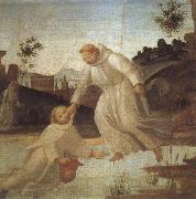 BARTOLOMEO DI GIOVANNI St.Placid's Rescue oil painting